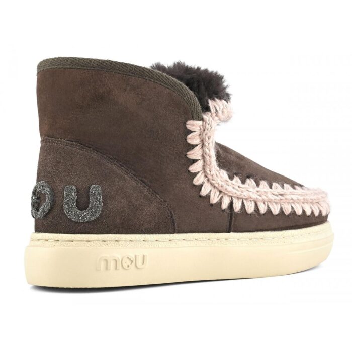 MOU - Eskimo Sneaker - Bold- Glitter Logo - Mocha