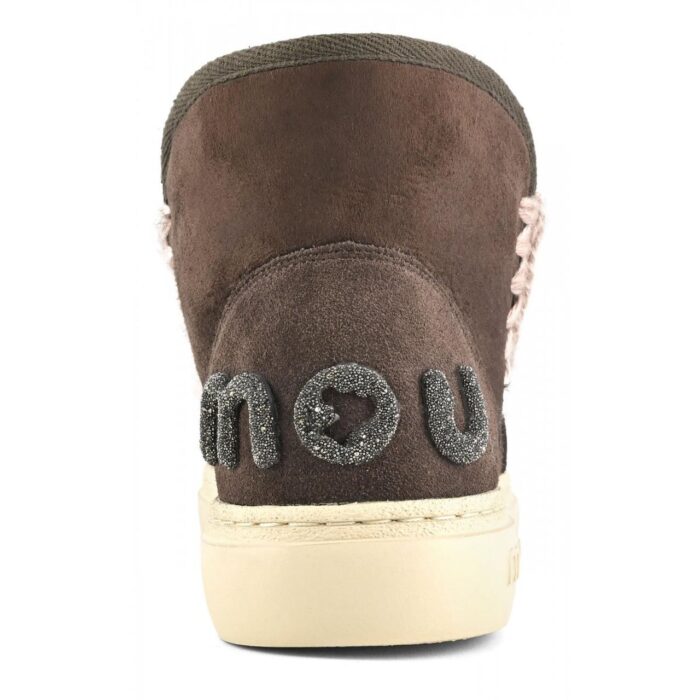 MOU - Eskimo Sneaker - Bold- Glitter Logo - Mocha
