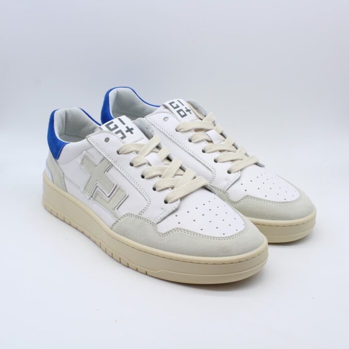 GIO+ - Sneakers - Leo - White - Azzurro