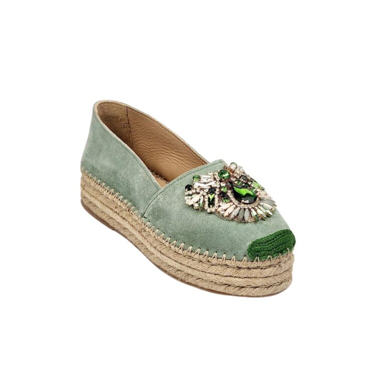 Fiorina - Espadrillas - Kaleido - Scudetto - Velour - Verde