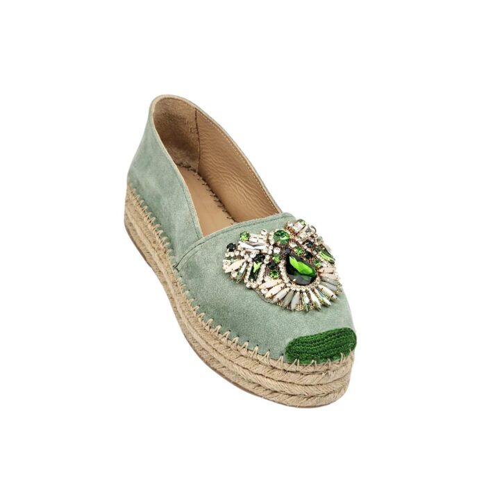 Fiorina - Espadrillas - Kaleido - Scudetto - Velour - Verde