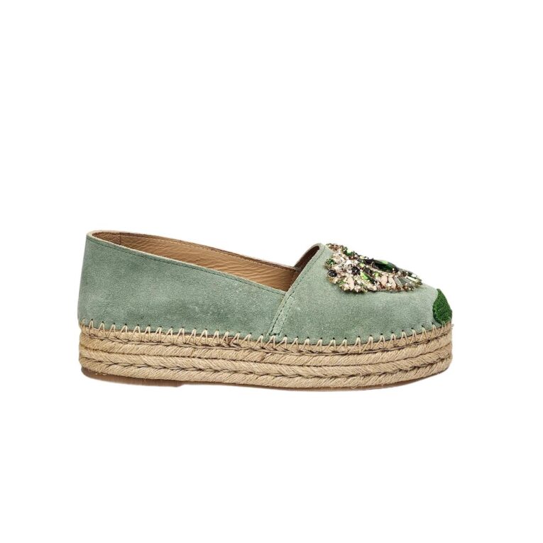 Fiorina - Espadrillas - Kaleido - Scudetto - Velour - Verde