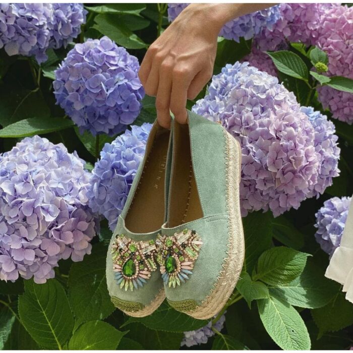 Fiorina - Espadrillas - Kaleido - Scudetto - Velour - Verde