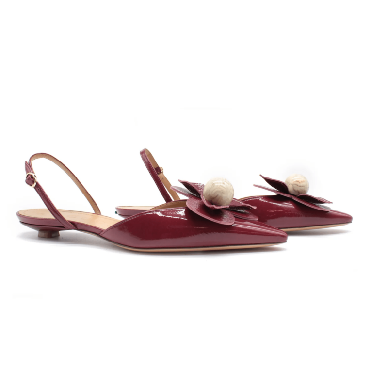 A.BOCCA - Slingback - Fiore - Ciliegia