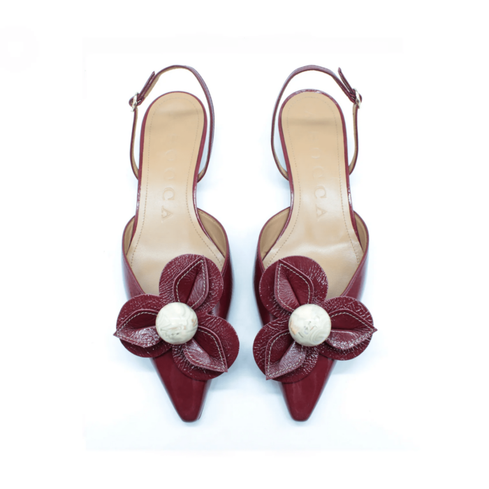 A.BOCCA - Slingback - Fiore - Ciliegia