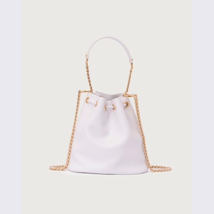 ORCIANI - Borsa - Secchiello - Mini - Neft - Liberty - Vanity - Bianco - Oro