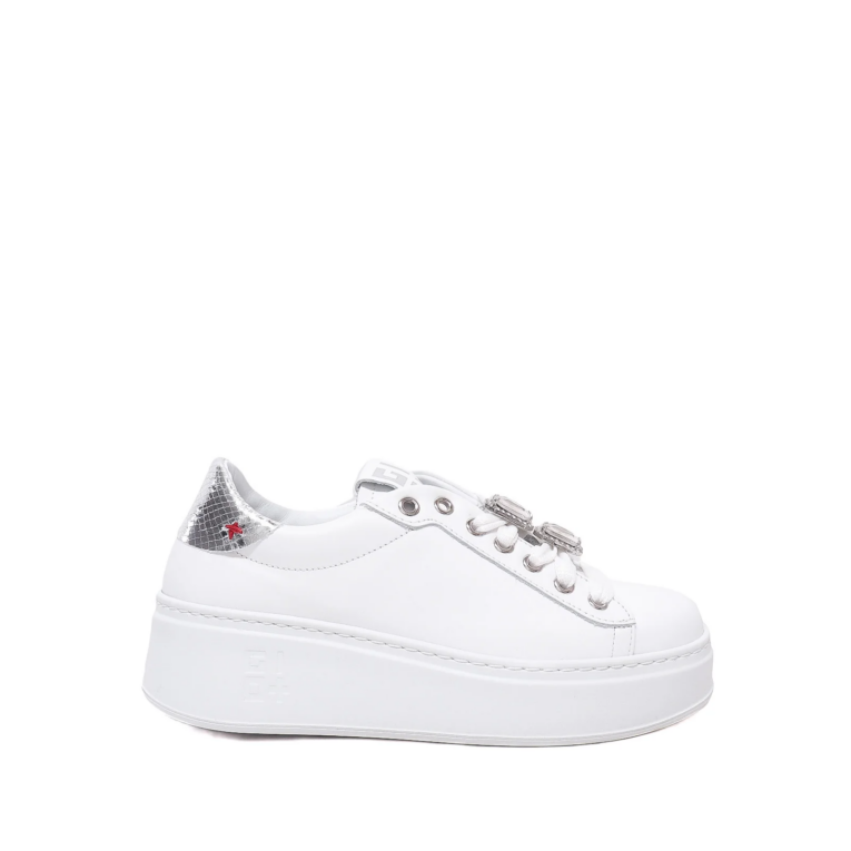 GIO+ - Sneakers - Pia - Brandy - White - Argento