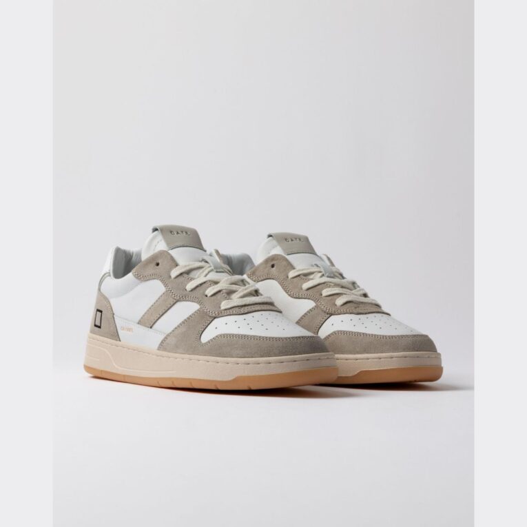 D.A.T.E. - COURT 2.0 - Vintange - Calf - White - Beige
