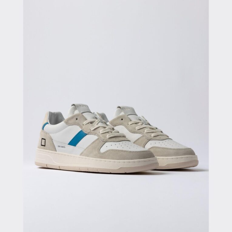 D.A.T.E. - COURT 2.0 - Vintange - Calf - White - Bluette