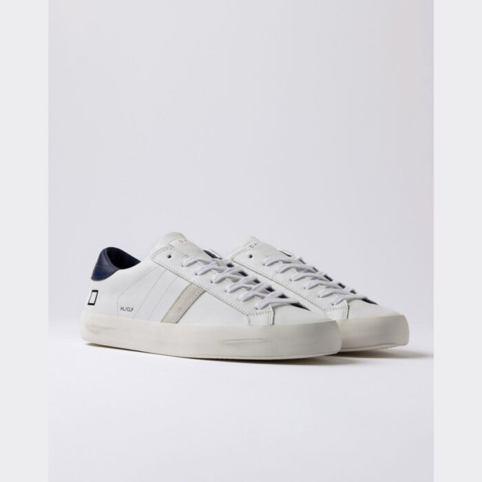 D.A.T.E. - Hill Low - Calf - White - Blue