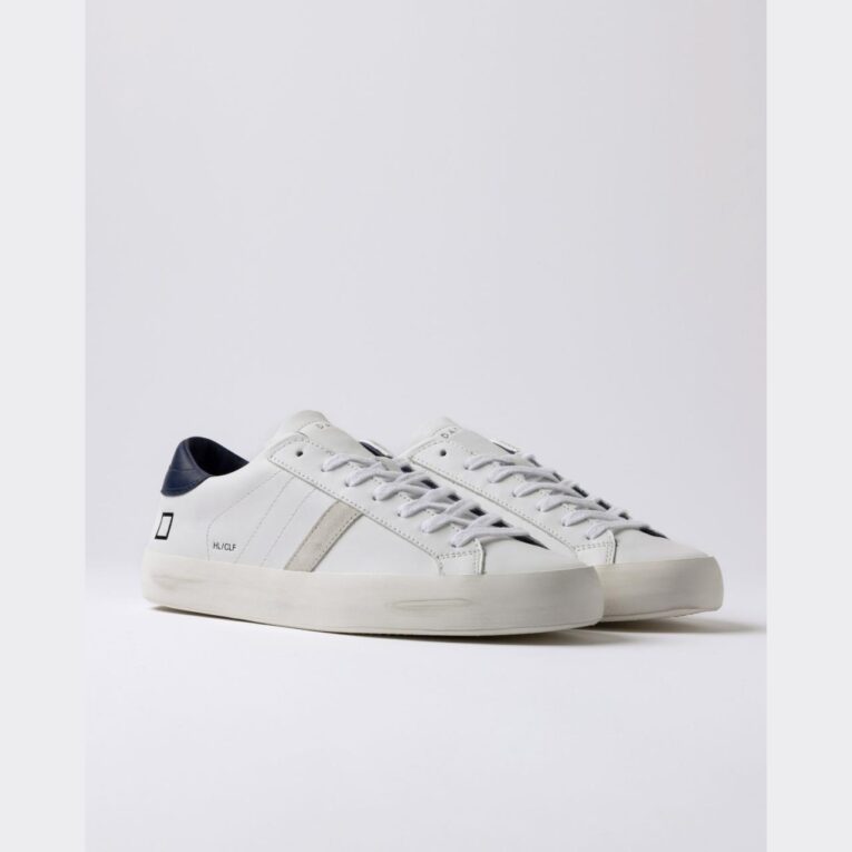 D.A.T.E. - Hill Low - Calf - White - Blue
