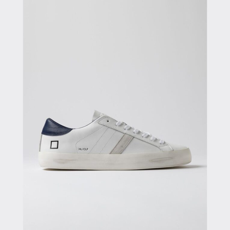 D.A.T.E. - Hill Low - Calf - White - Blue