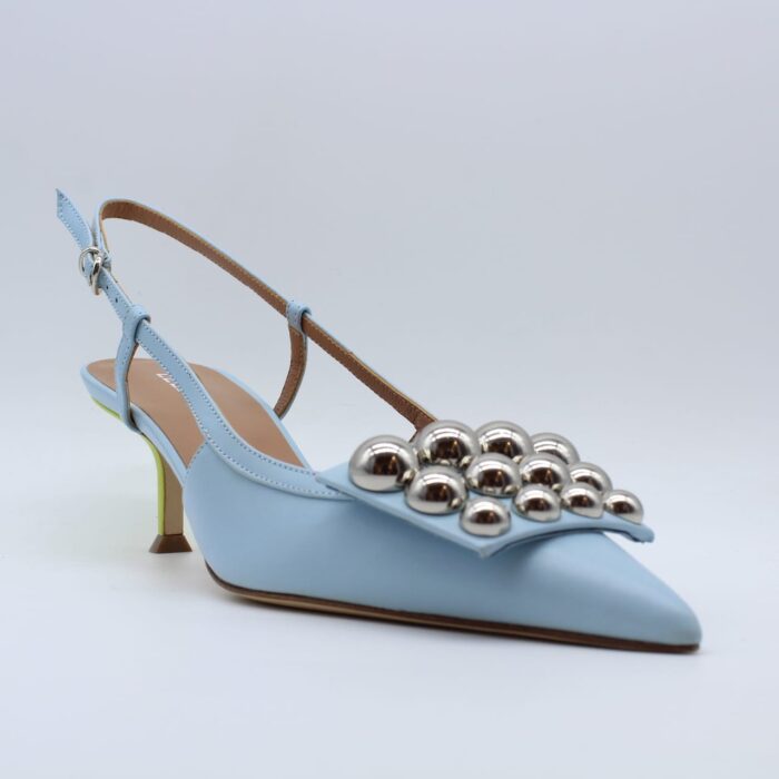 Lella Baldi - Slingback - Venus - Sky - Borchie