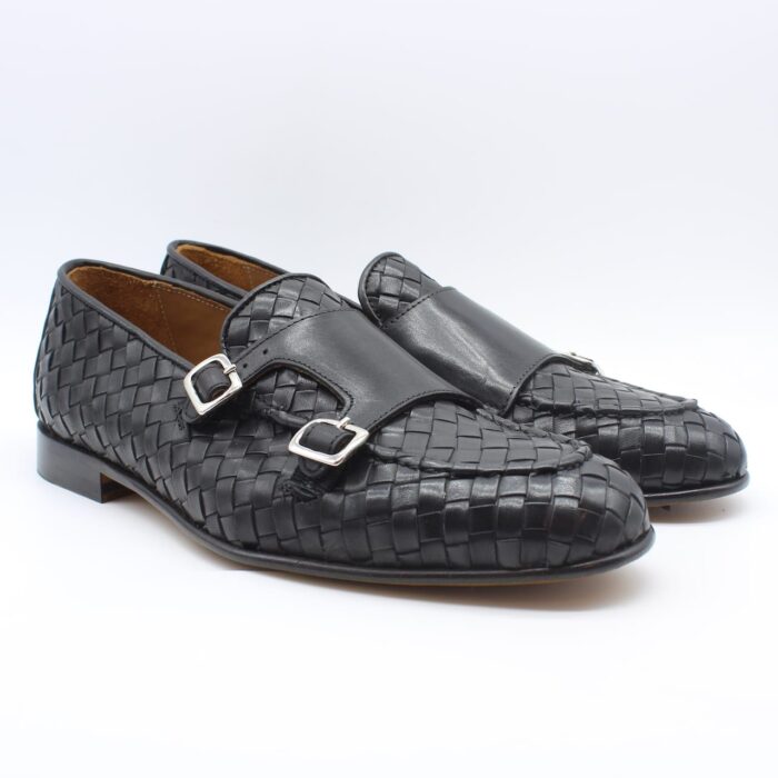 CERBERO - Scarpa - Doppia Fibbia - Interccio - Black