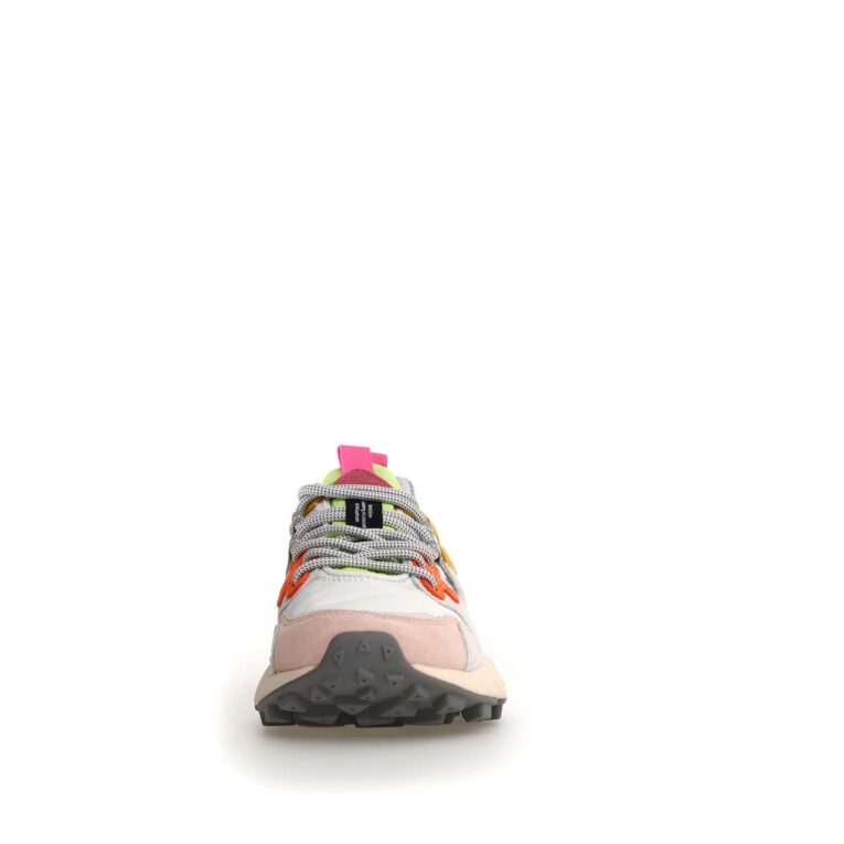 Flower Mountain - Sneakers - Yamano - 3 - Suede - Tessuto - Bianco - Rosa