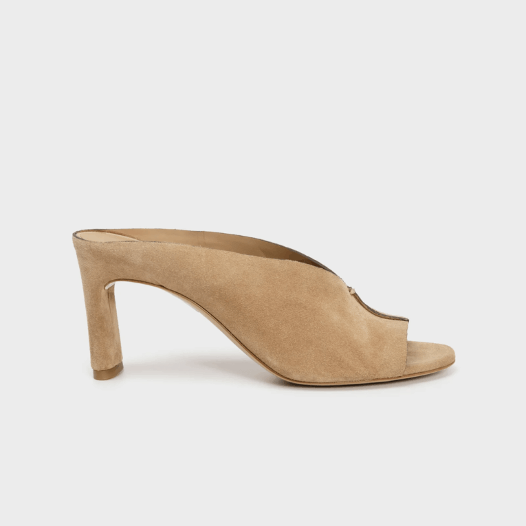 DEL CARLO - Mules - Scamosciato - Marrone Chiaro