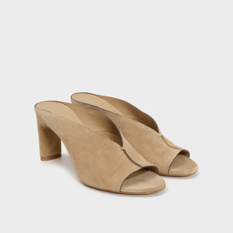 DEL CARLO - Mules - Scamosciato - Marrone Chiaro