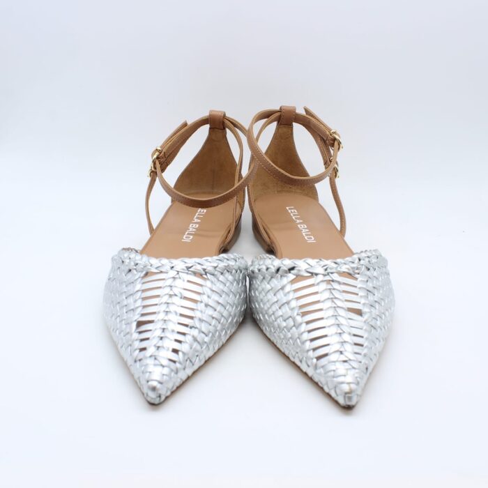 Lella Baldi - Ballerina - Intreccio - Silver - Mocia