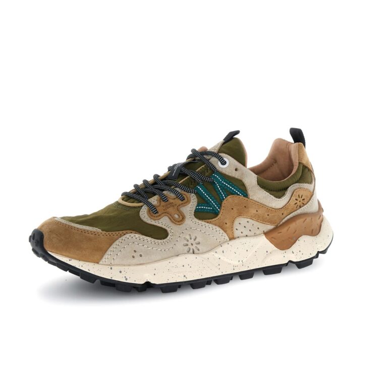 Flower Mountain - Sneakers - Yamano - 3 - Man - Marrone - Verde - Petrolio