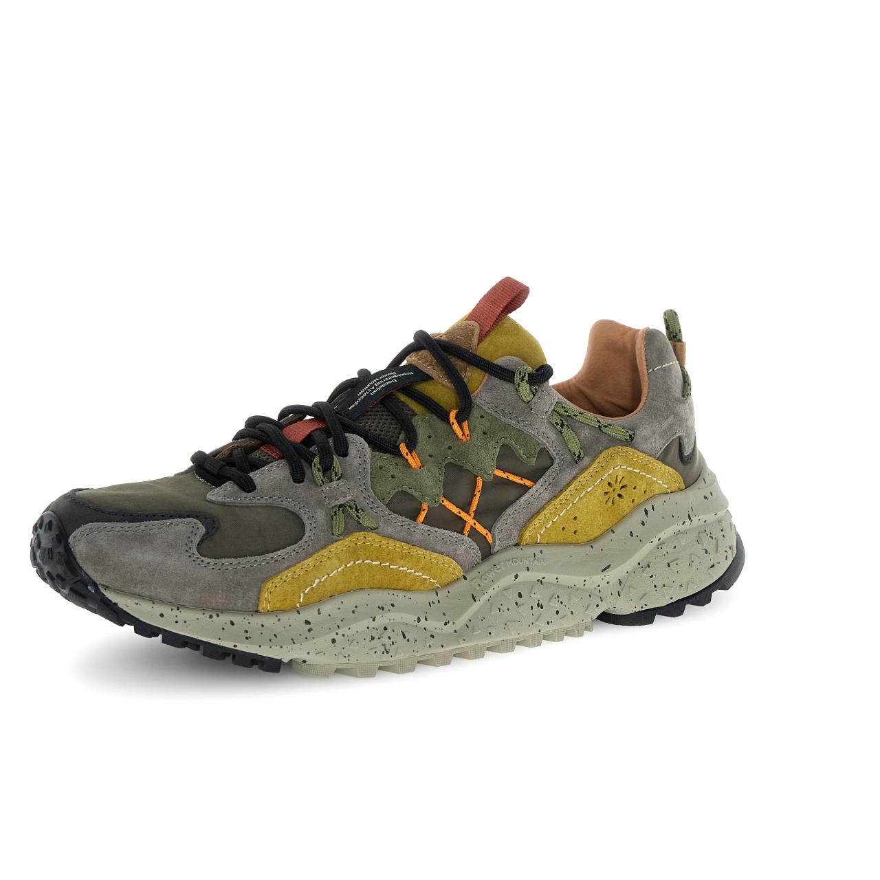 Flower Mountain - Sneakers-YAMABUSHI-3-MAN-Marrone scuro-Tortora